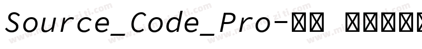 Source_Code_Pro-雅黑 混合体转换器字体转换